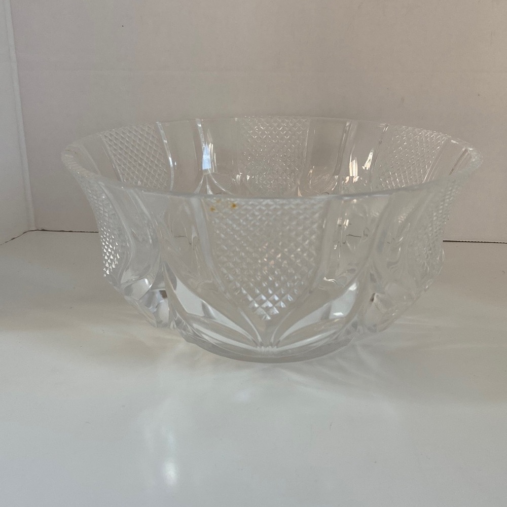 Clear Crysal Glass Salad Serving Dish